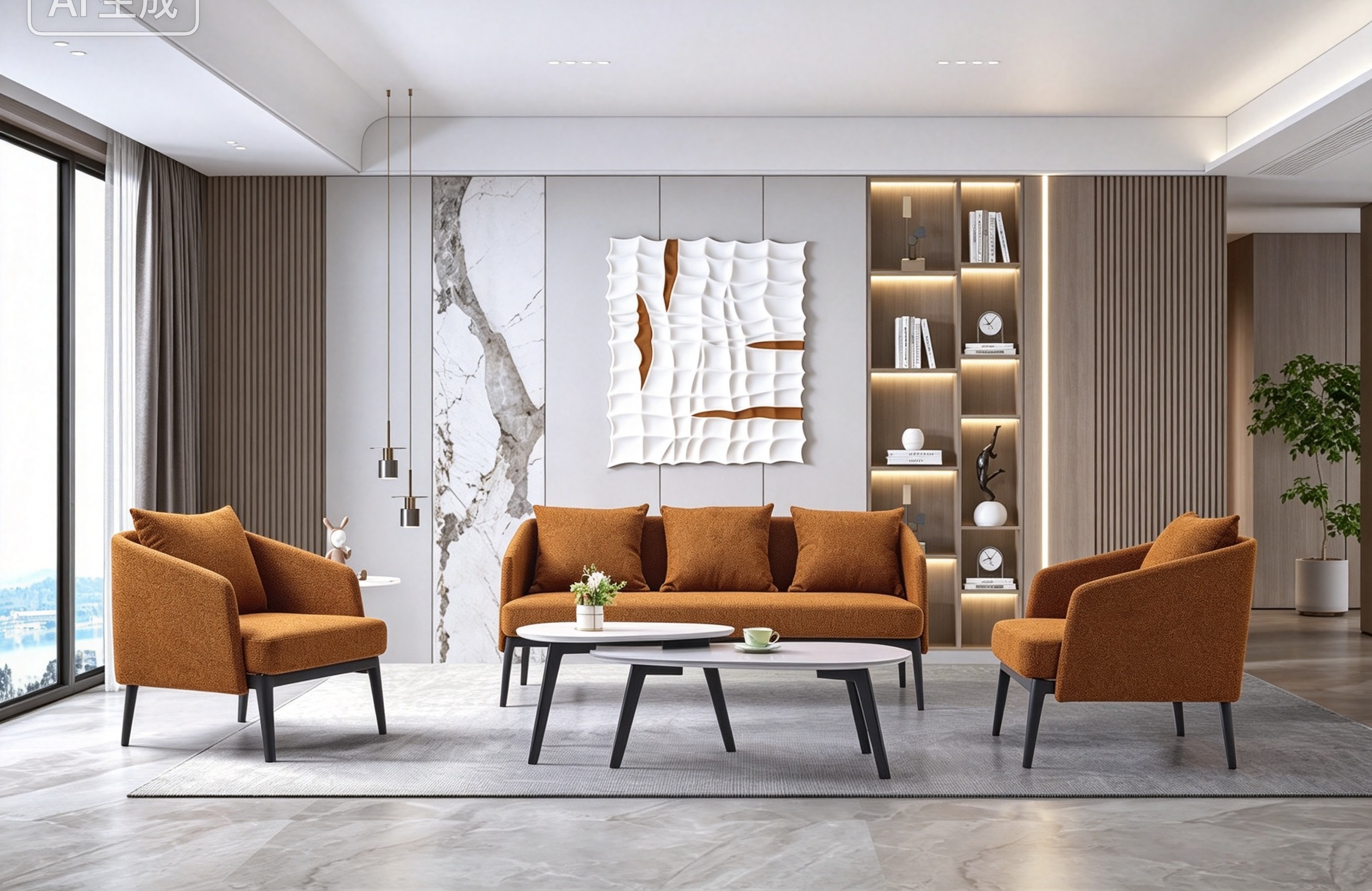 Open-plan office furnished with ALBAHAUS ergonomic seating and standing desks