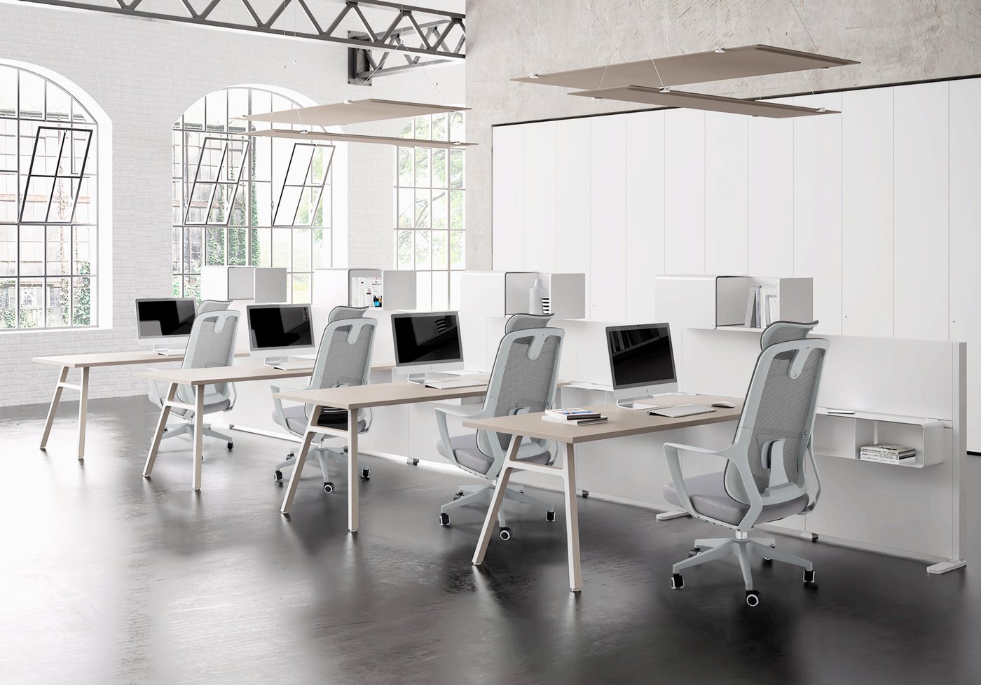 Open plan office seating program